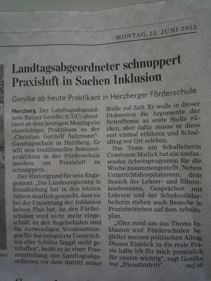 Foto des Albums: Praktikant R.Genilke (CDU-Landtagsabgeordneter)