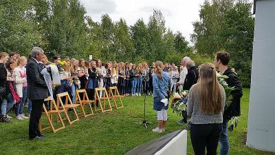 Foto des Albums: Bilder vom Besuch einer Norwegischen Delegation mit Zeitzeuge Sigurd Syversen im Geschichtspark Falkensee