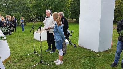 Foto des Albums: Bilder vom Besuch einer Norwegischen Delegation mit Zeitzeuge Sigurd Syversen im Geschichtspark Falkensee