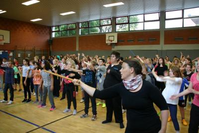 Mona vom JuMoTiS-Team - wie immer mit vollem Elan 