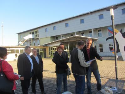 Ankunft der polnischen G&auml;ste 