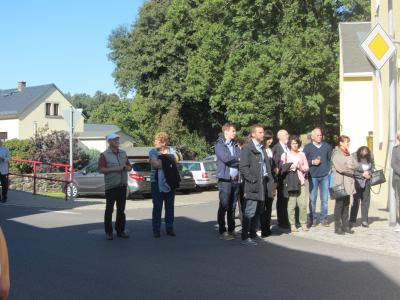 Einweihung Wanderweg mit Herrn Dr. Franke 