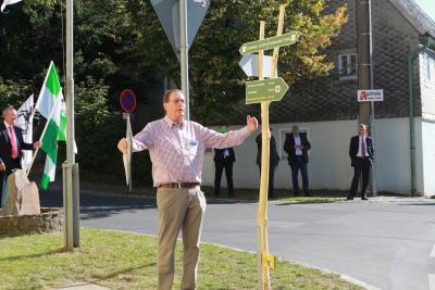 Einweihung Wanderweg mit Herrn Dr. Franke 