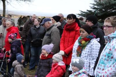 Foto des Albums: Aufstellen ds Weihnachtsbaumes in Leezen, Schloßlatz
