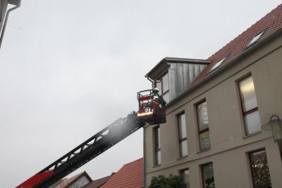 Geb&auml;udebrand mit Menschenrettung  