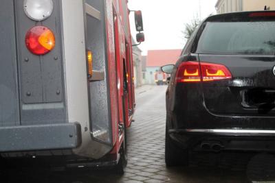 Einfahrt Fischerstra&szlig;e eine enge Kiste 