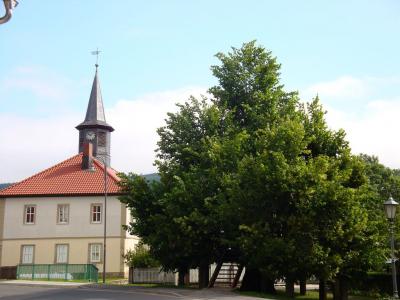 Alte Schule mit Tanzlinde 