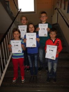 Bild: Sieger Schulmathematikolympiade Klasse 5