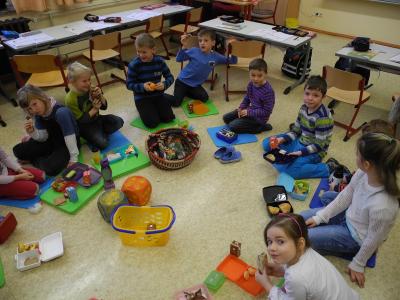 Foto des Albums: Besuch des Weihnachtsmanns in der Klasse 1b