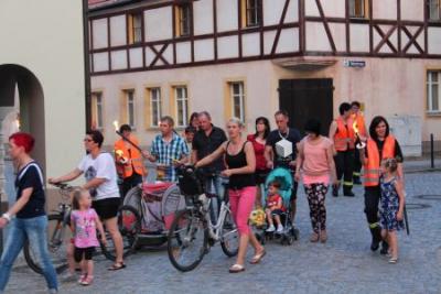 Foto des Albums: Kinder- und Heimatfest Mühlberg, Fackelumzug