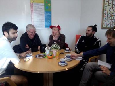 Die Presserunde im B&uuml;ro der Schulleiterin 