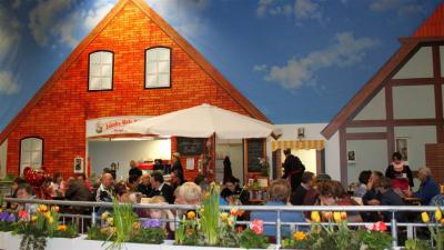 Die Restaurant-Terrasse der Jakobs-H&ouml;fe. 