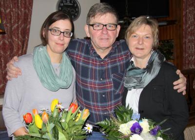 Ulrich Hoffmann umrahmt von Heidrun Haas und Melanie Hanisch  