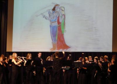Mozarts Oper &bdquo;Die Zauberfl&ouml;te&ldquo;, aufgef&uuml;hrt nur mit Holzblasinstrumenten. 
