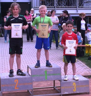 Sieger 800 m Jungen Klassenstufe 3 