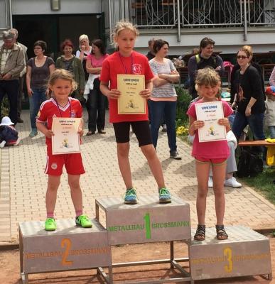 Sieger 400 m M&auml;dchen, Klassenstufe 1 