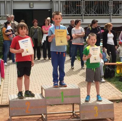 Sieger 400 m Jungen Klassenstufe 1 
