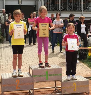Sieger 800 m M&auml;dchen Klassenstufe 2 
