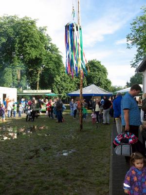 17. Juni - Kinderfest, der Festbaum steht 