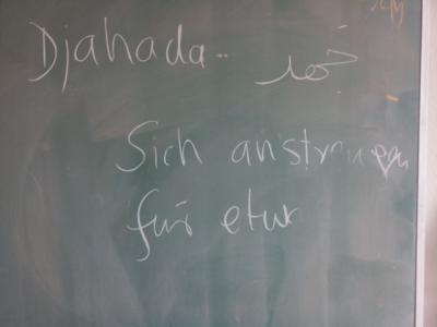 Der Imam erkl&auml;rt das Wort  