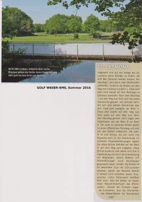 Fotoalbum GOLF Weser-Ems - Ausgabe Sommer 2016 - Clubnews