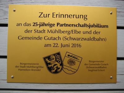 Foto des Albums: 25-jähriges Partnerschaftsjubiläum der Stadt Mühlberg/Elbe und der Gemeinde Gutach (Schwarzwaldbahn) am 22. Juni 2016