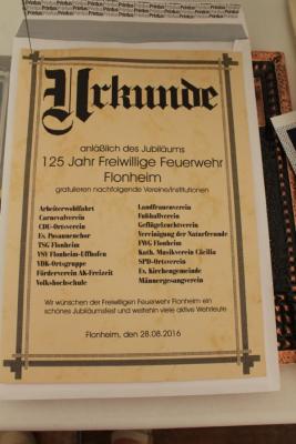 Foto des Albums: 125 Jahre Feuerwehr Flonheim / Rückblick (06. 09. 2016)