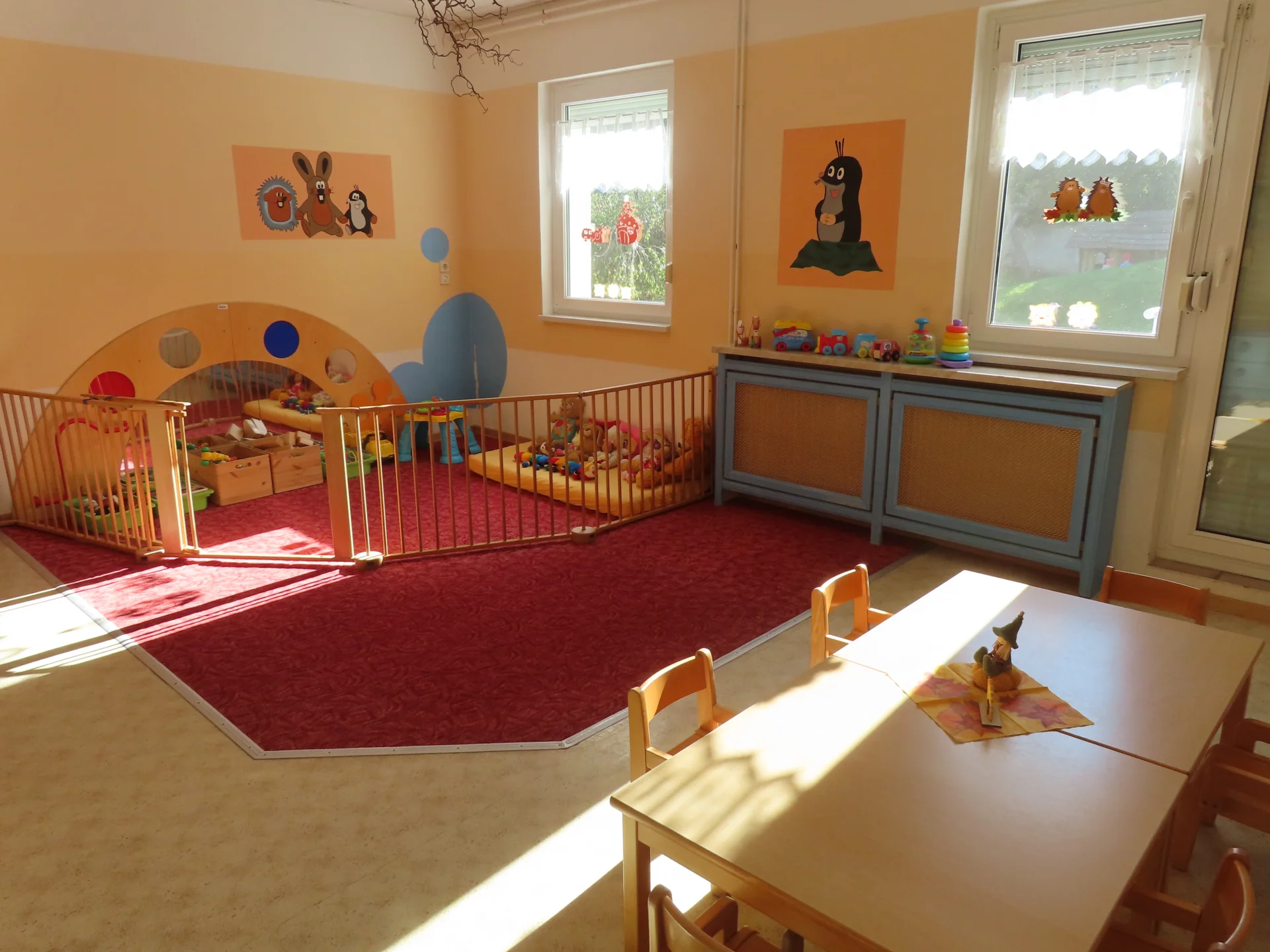 M&uuml;hlenwichtel- Gruppenzimmer (Krippe)  (Bild vergr&ouml;&szlig;ern)