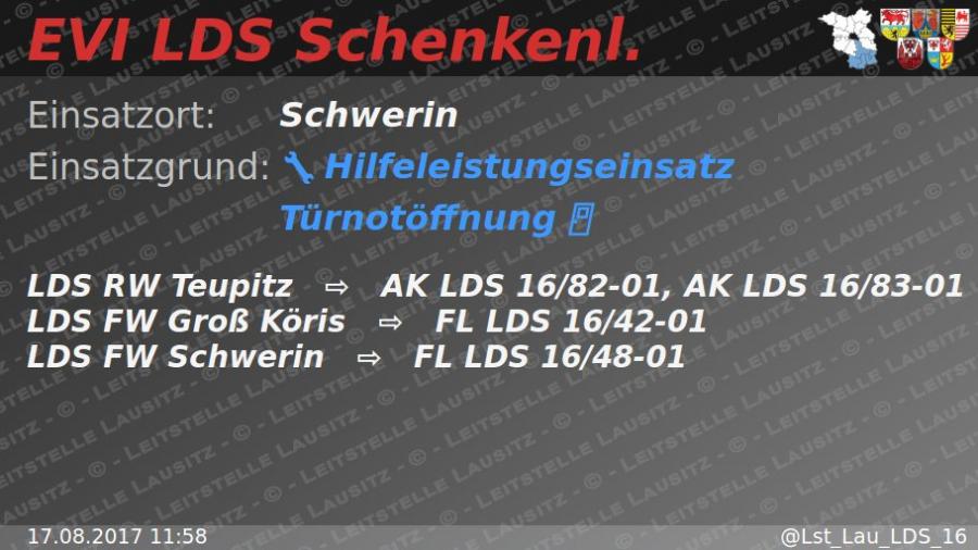 Foto der Galerie: Einsatz Nr. 65/2017 - H:Tuernotoeffnung