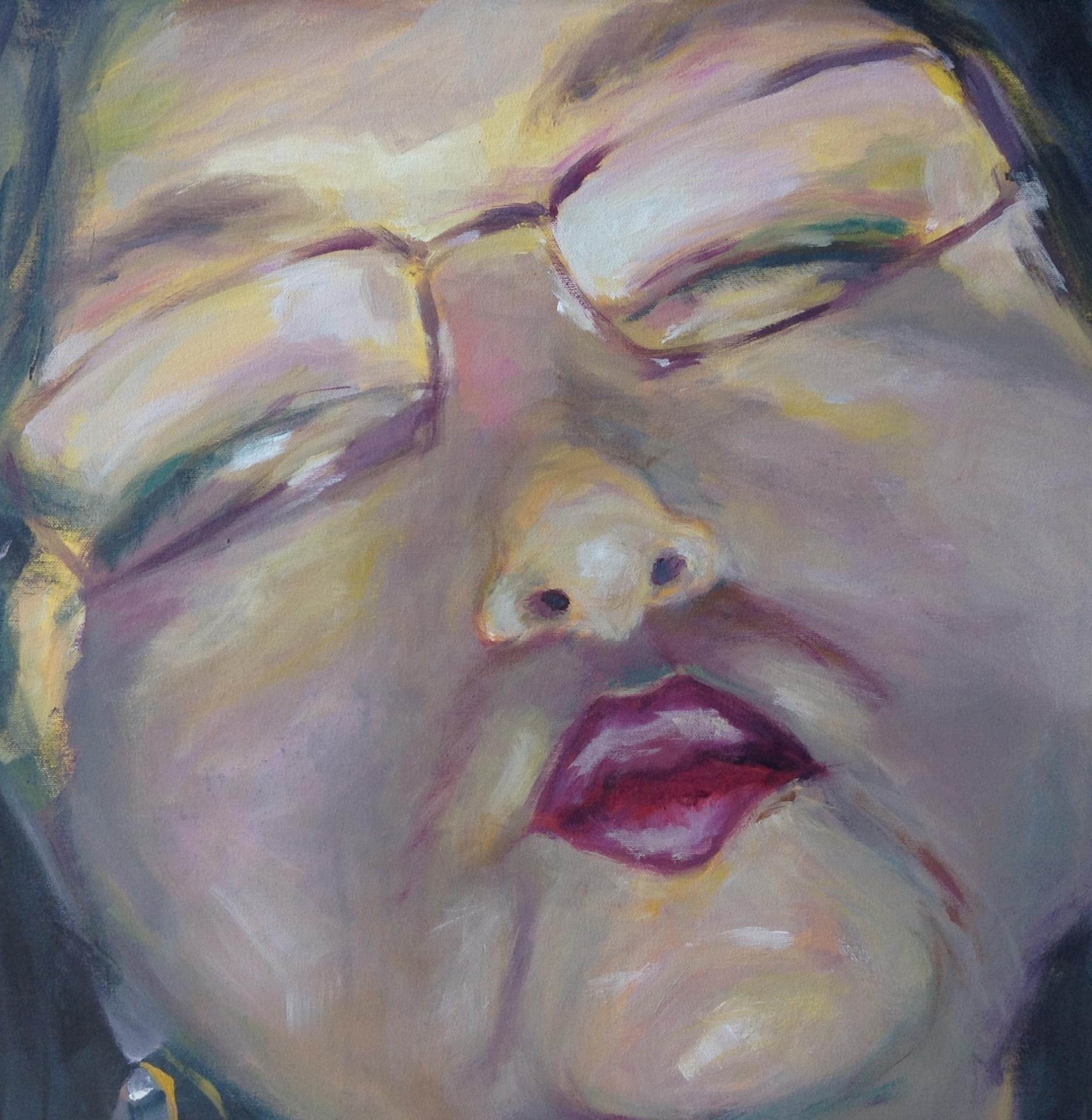 Bild: Herzig, 50x50cm Acryl auf Leinwand