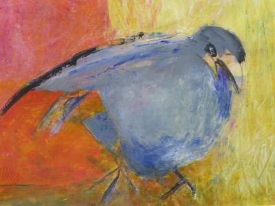 Vorschaubild: Spaßvogel, 100x75cm Acryl auf MDF