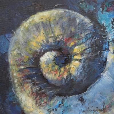 Vorschaubild: E-Rüssel, 30x30cm Acryl auf Leinwand