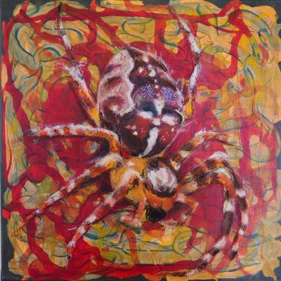 Vorschaubild: Spinnewip, 40x40cm Acryl auf Leinwand