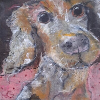 Vorschaubild: Rico, 20x20cm Mixed Media mit Wachs auf MDF