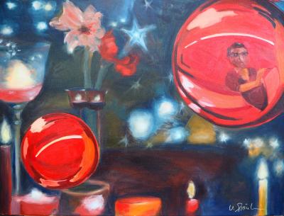 Vorschaubild: Die stade Zeit, 60x80cm Acryl auf Leinwand
