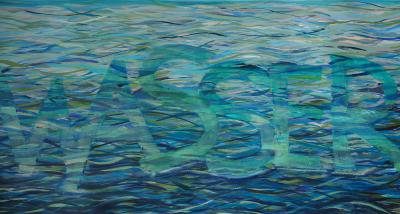 Vorschaubild: Wasser, 30x70cm Acryl auf MDF