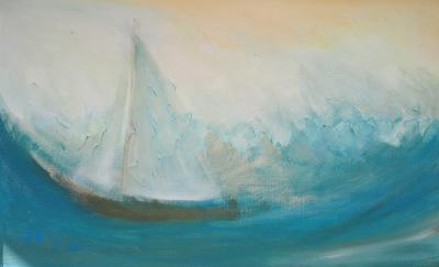 Vorschaubild: Stille im Sturm, Acryl auf MDF