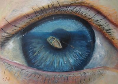Vorschaubild: Augenblick, 58x42cm Acryl auf MDF