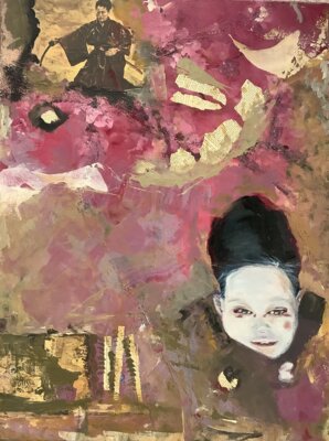 Vorschaubild: Aishitemasu 60x80cm Acryl auf Leinwand