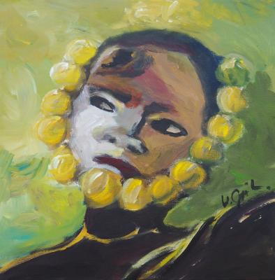 Vorschaubild: Soleil, 40x40cm Acryl auf Leinwand