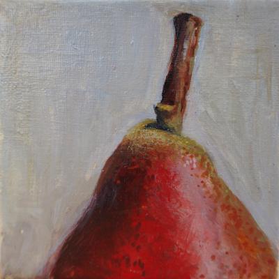 Vorschaubild: Birne, 10x10 cm Acryl auf Leinwand