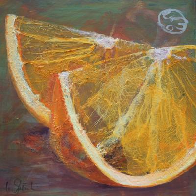 Vorschaubild: Orangen, 40x40 cm Acryl auf Leinwand