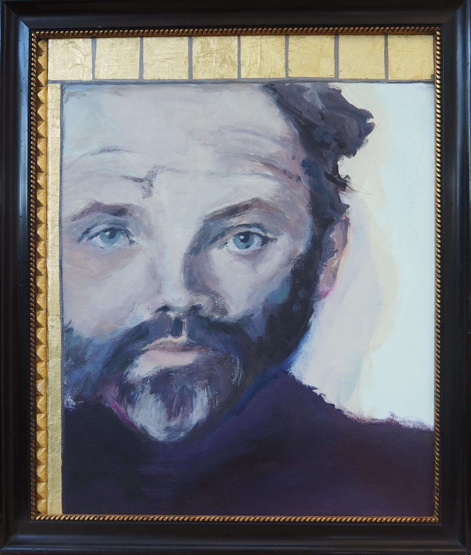 Bild: Er - Klimt selbst, 30x40cm Acryl auf Leinwand