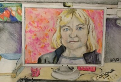 Vorschaubild: Abschied Inge, 30x40cm Ölpastell