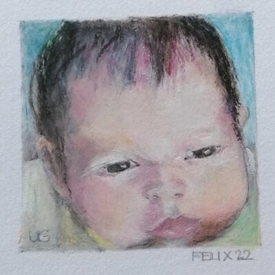 Vorschaubild: Felix, 30x40cm Ölpastell