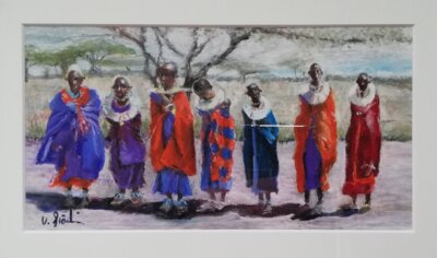 Vorschaubild: Afrika, 30x40cm Ölpastell