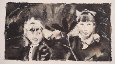 Vorschaubild: Sisters, 30x40cm Ölpastell
