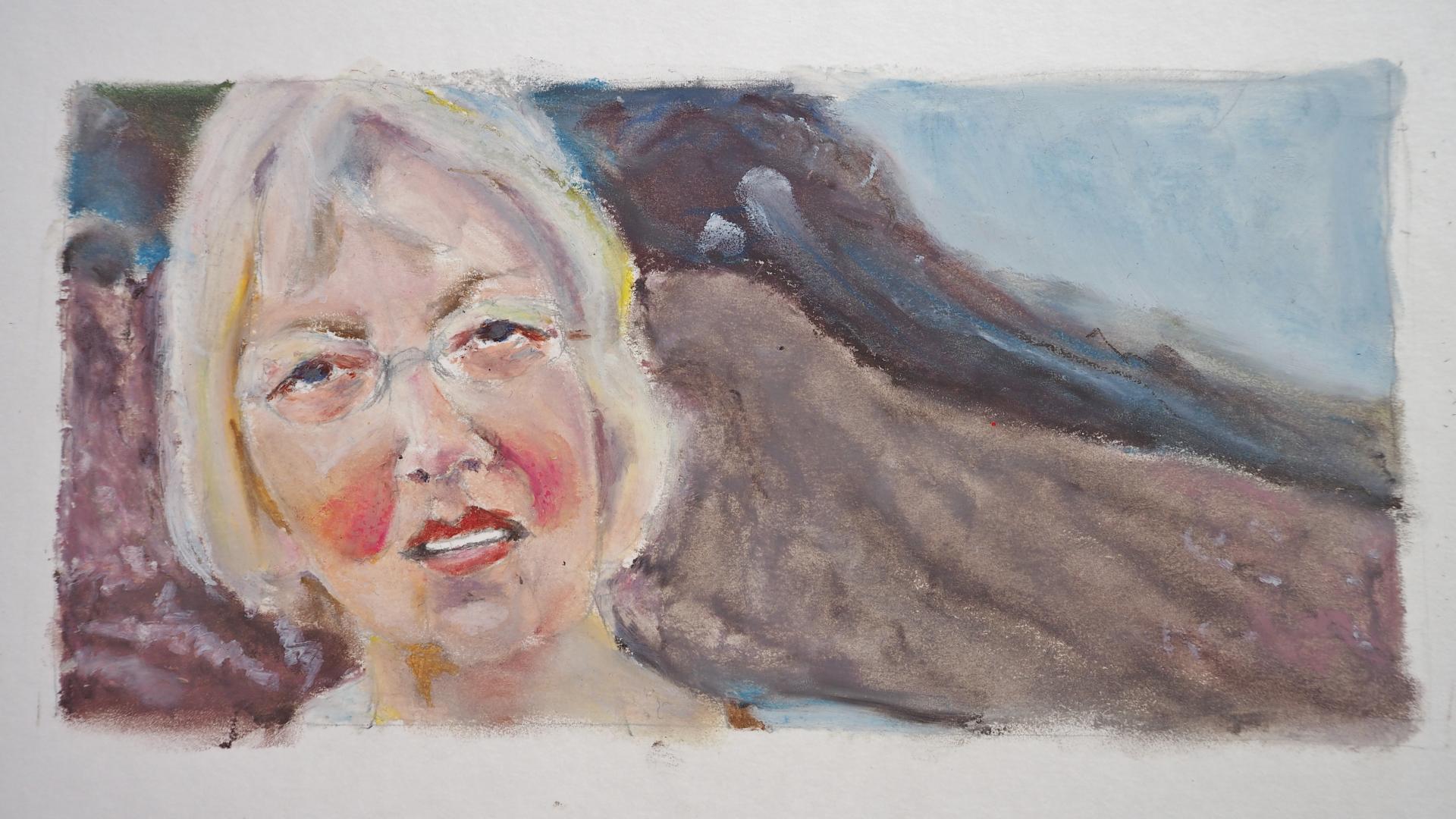 Bild: Mutter, 30x40cm Ölpastell