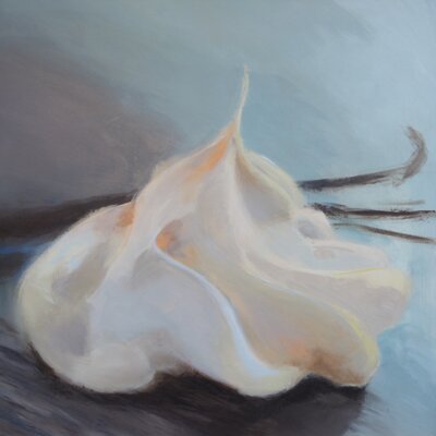 Vorschaubild: Schneeflocke, 50x50cm Acryl auf Leinwand