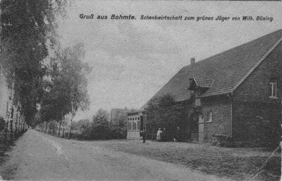 Vorschaubild: Leverner Straße - Bohmterheide - Gasthof Grüner Jäger - ca. 1920